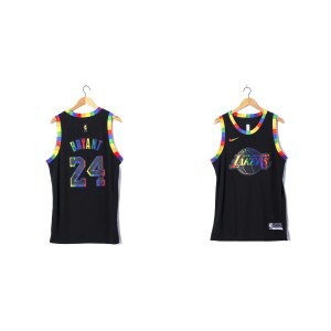 NBA Lakers24 Kobe Bryant Rainbow Nike Men Jersey