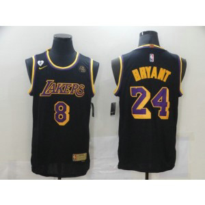 NBA Lakes 8 24 Kobe Bryant GIGI KB patch Men Jersey