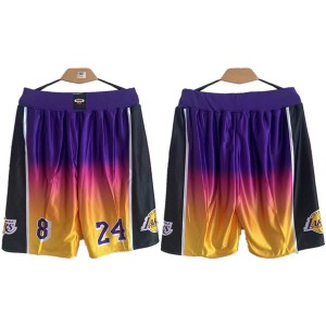 NBA Los Angeles Lakers Purple Yellow Shorts