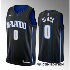 NBA Magic 0 Anthony Black Black 2023 Draft Association Edition Nike Men Jersey