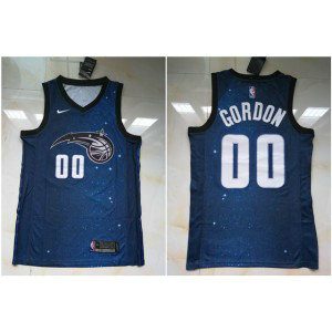 NBA Magic 00 Aaron Gordon City Editon Royal Blue Men Jersey