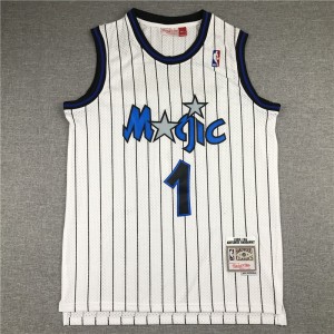 NBA Magic 1 Anfernee Hardaway White Throwback Men Jersey