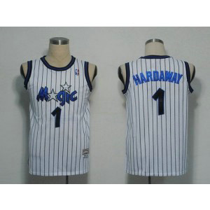 NBA Magic 1 Penny Hardaway White Men Jersey