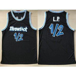 NBA Magic 12 Penny Hardaway Black Throwback Men Jersey
