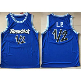 NBA Magic 12 Penny Hardaway Blue Throwback Men Jersey