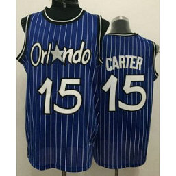 NBA Magic 15 Vince Carter Blue Throwback Men Jersey