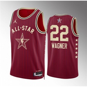 NBA Magic 22 Franz Wagner Crimson 2024 All Star Jordan Men Jersey