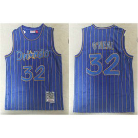 NBA Magic 32 Shaquille O'Neal Blue Men Jersey