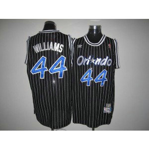 NBA Magic 44 Jason Williams Black Throwback Men Jersey