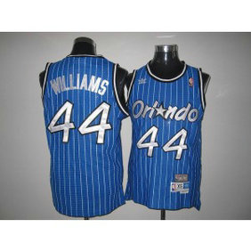NBA Magic 44 Jason Williams Blue Throwback Men Jersey