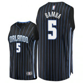 NBA Magic 5 Mohamed Bamba Black 2018 NBA Draft Nike Men Jersey