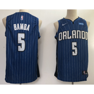 NBA Magic 5 Mohamed Bamba Blue 2018 NBA Draft Nike Men Jersey