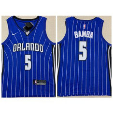 NBA Magic 5 Mohamed Bamba Blue Nike Men Jersey