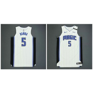 NBA Magic 5 Mohamed Bamba White AU style Men Jersey