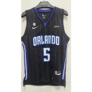 NBA Magic 5 Paolo Banchero Black 2022-23 New Men Jersey