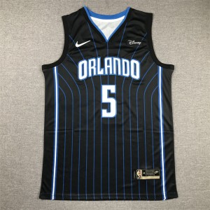 NBA Magic 5 Paolo Banchero Black Nike Men Jersey 2