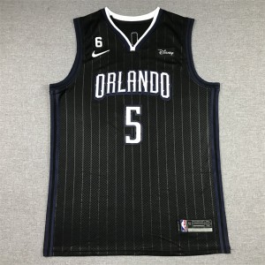 NBA Magic 5 Paolo Banchero Black Nike Men Jersey