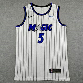 NBA Magic 5 Paolo Banchero White Nike Men Jersey