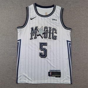 NBA Magic 5 Paolo Banchero White Nike Men Jersey