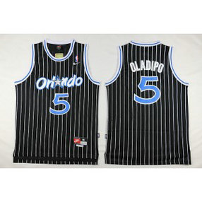 NBA Magic 5 Victor Oladipo Black Men Throwback Men Jersey