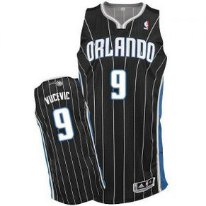 NBA Magic 9 Nikola Vucevic Black Revolution 30 Men Jersey