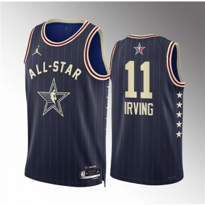 NBA Mavericks 11 Kyrie Irving Navy 2024 All Star Jordan Men Jersey