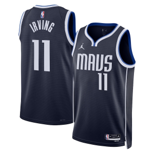 NBA Mavericks 11 Kyrie Irving Navy Jordan Men Jersey