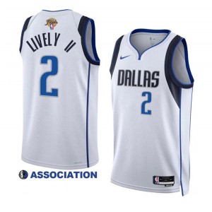 NBA Mavericks 2 Dereck Lively II White 2024 Finals Nike Men Jersey