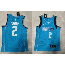 NBA Mavericks 2 Kyrie Irving Blue City Nike Men Jersey