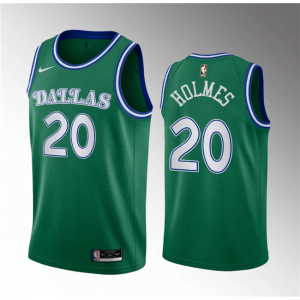 NBA Mavericks 20 Richaun Holmes Green 2023 Draft Classic Edition Nike Men Jersey