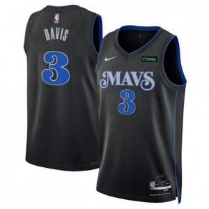 NBA Mavericks 3 Anthony Davis Black City Edition Nike Men Jersey