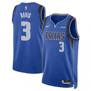NBA Mavericks 3 Anthony Davis Blue Nike Men Jersey
