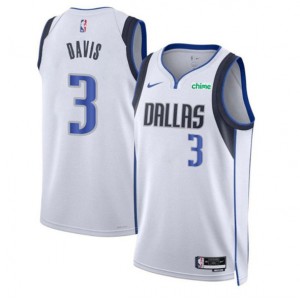 NBA Mavericks 3 Anthony Davis White Nike Men Jersey