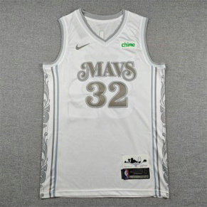 NBA Mavericks 32 Flagg White Nike Men Jersey