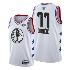 NBA Mavericks 77 Luka Doncic White 2019 All-Star Game Men Jersey