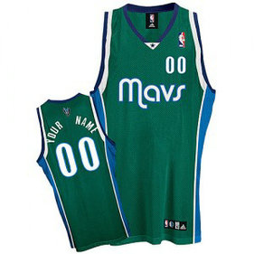 NBA Mavericks Green Customized Men Jersey