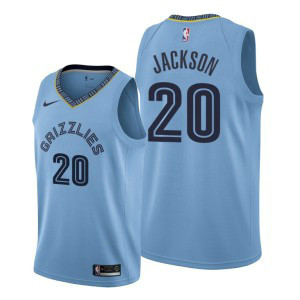 NBA Memphis Grizzlies 20 Josh Jackson Blue Nike Men Jersey