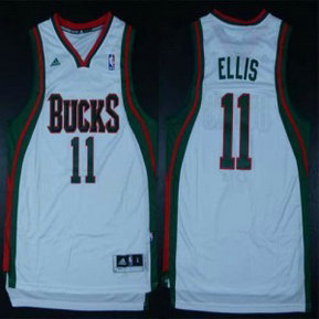 NBA Milwaukee Bucks 11 Monta Ellis White Revolution 30 Swingman Men Jersey