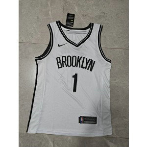 NBA Nets 1 Bridges White Nike Men Jersey