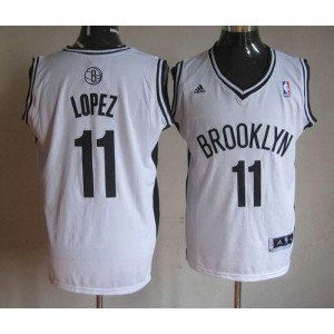 NBA Nets 11 Brook Lopez White Home Men Jersey