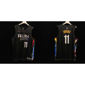 NBA Nets 11 Kyrie Irving Black City Edition New AU Style Men Jersey