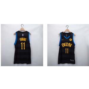 NBA Nets 11 Kyrie Irving Black Fashion Men Jersey