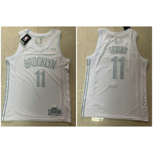 NBA Nets 11 Kyrie Irving White Nike Swingman MVP Men Jersey