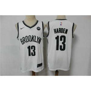 NBA Nets 13 James Harden 2021 White Jordan New Men Jersey