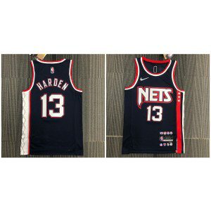 NBA Nets 13 James Harden 75th Anniversary Men Jersey