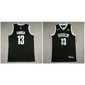 NBA Nets 13 James Harden Black New Nike Men Jersey