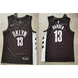 NBA Nets 13 James Harden Black Nike Men Jersey 1
