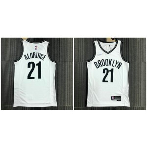 NBA Nets 21 ALDRIDGE White Men Jersey