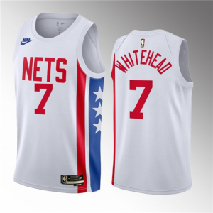 NBA Nets 7 Dariq Whitehead White 2023 Draft Classic Edition Nike Men Jersey