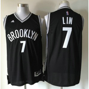 NBA Nets 7 Jeremy Lin Black Swingman Men Jersey